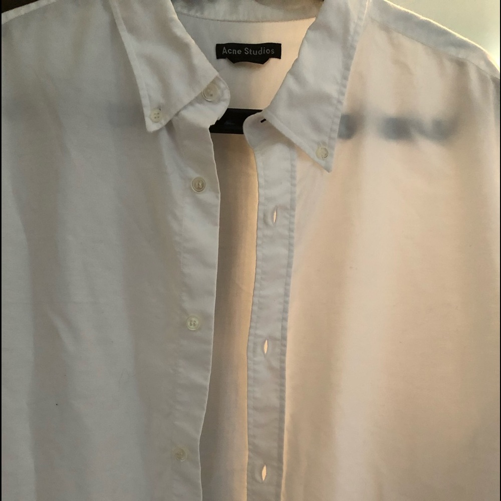 Acne Studios White Logo Shirt